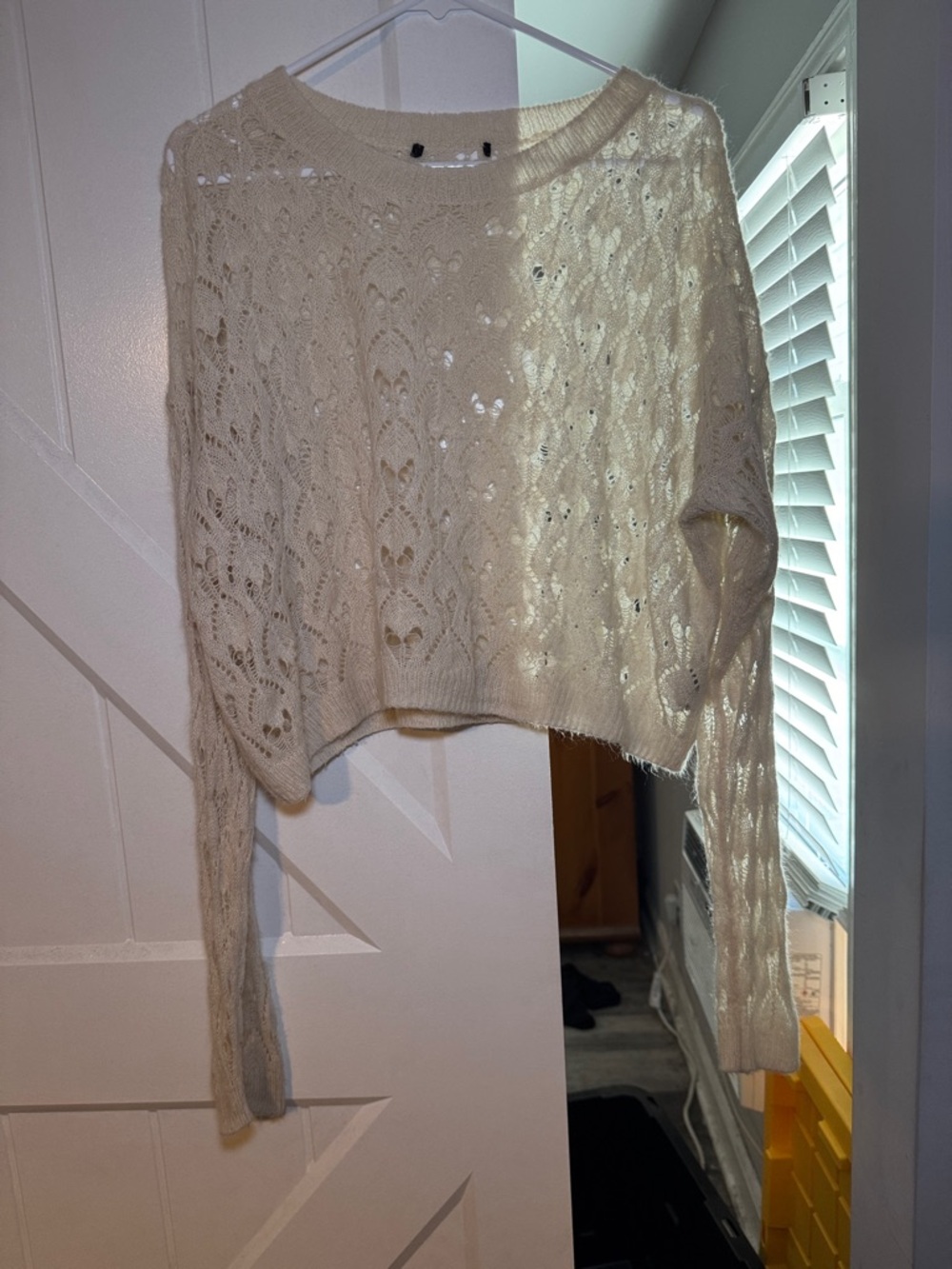 Soft Cable Knit Cream Women's Sweater